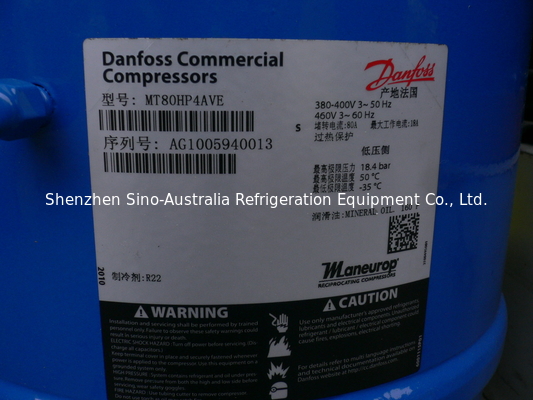 De Vergeldende Compressor 6.7HP die van MT80 Danfoss Maneurop Hermetische Compressor vergelden
