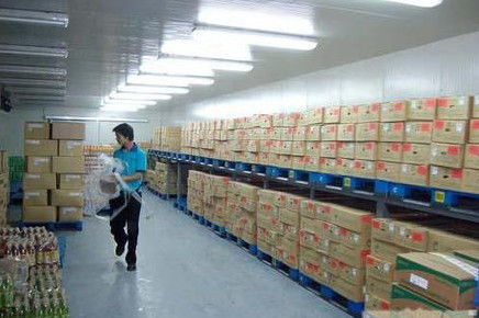 Rechte hoekss304 Gang in Coldroom 200mm Comité Industriële Diepvriezerzaal